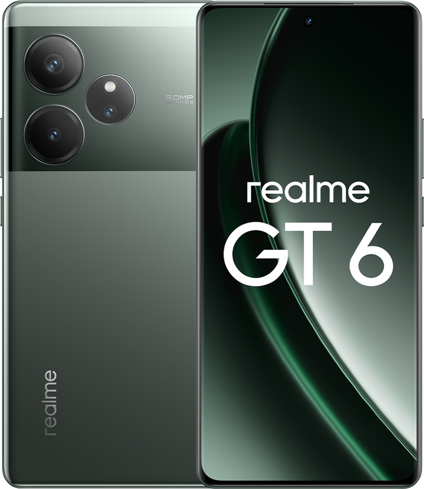 Смартфон realme GT 6 12/256 Гб Зеленый туман