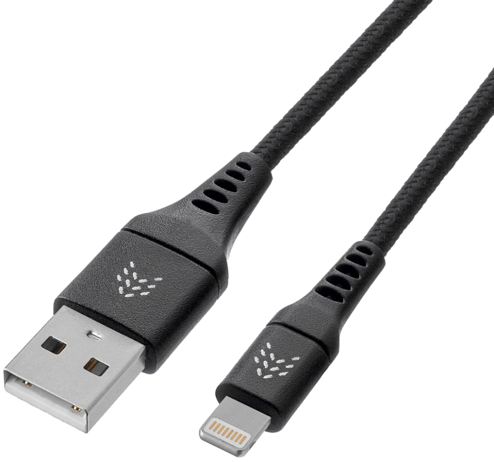 Дата-кабель Rocket Contact USB-A - Lightning 1м оплётка нейлон Черный Дата-кабель Rocket Contact USB-A - Lightning 1м оплётка нейлон Черный