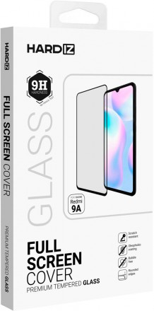 Стекло защитное Hardiz Xiaomi Redmi 9A черная рамка