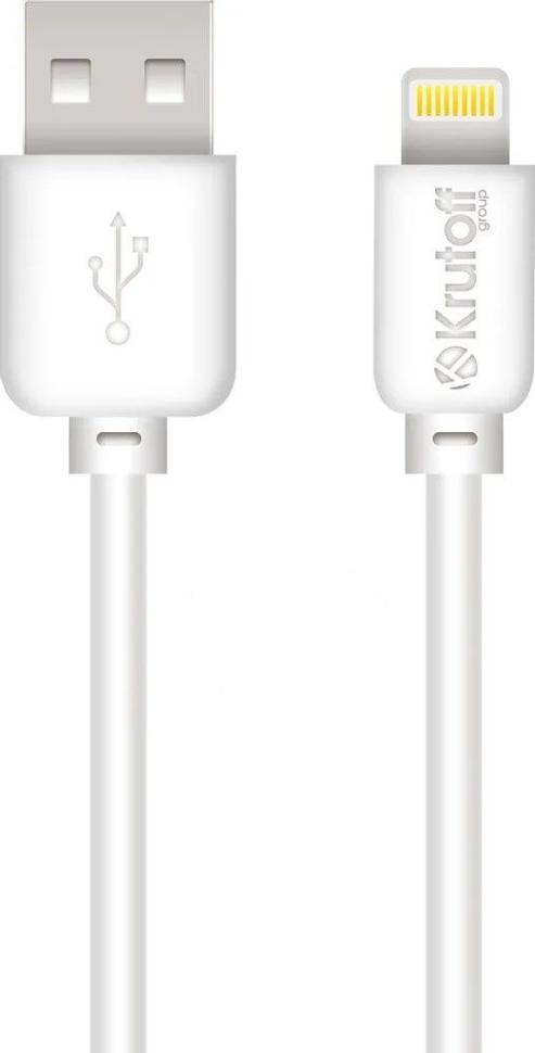 Дата-кабель Krutoff Lightning 20см White Дата-кабель Krutoff Lightning 20см White