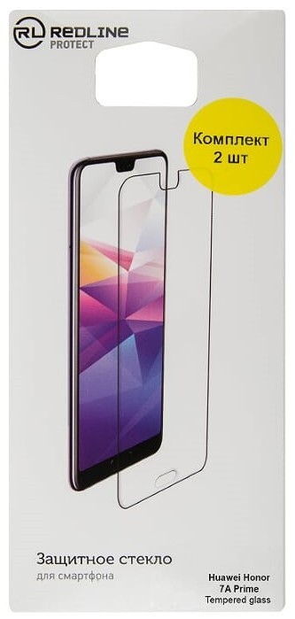 Стекло защитное RedLine Honor 7A Prime прозрачное 2 шт Стекло защитное RedLine Honor 7A Prime прозрачное 2 шт