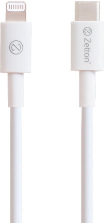 Дата-кабель Zetton USB-C Lightning MFI 1м White (ZTUSBCMFI1A8) Дата-кабель Zetton USB-C Lightning MFI 1м White (ZTUSBCMFI1A8)