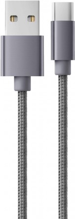 Дата-кабель Dorten DN 303300  USB-Type-C 1м Grey