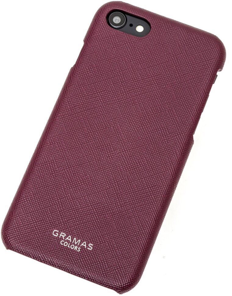 Клип-кейс Gramas для Apple iPhone 8 сафьяно vinous