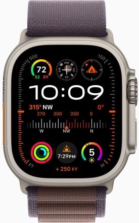 Часы Apple Watch Ultra 2 GPS 49мм корпус из титана + ремешок alpine loop Индиго