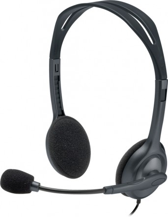 Наушники с микрофоном Logitech Stereo Headset H111 компьютерные Grey