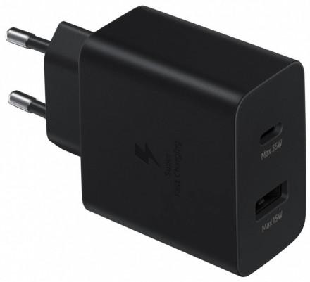 СЗУ Samsung EP-TA220 с функцией быстрой зарядки Power Delivery 35Вт 2USB Type-C-Type-A Black