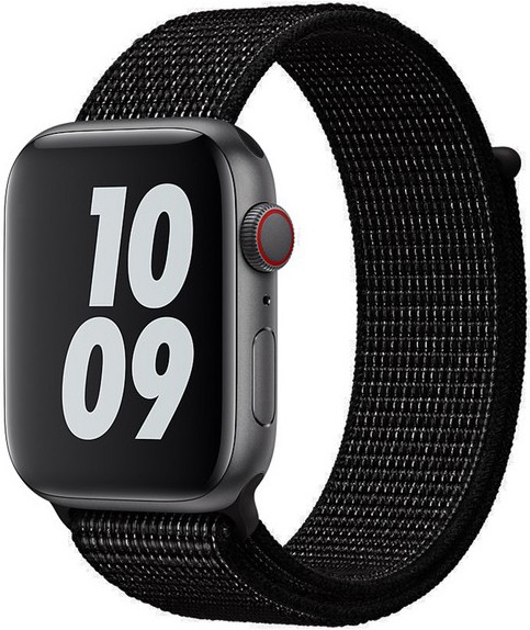 Ремешок для умных часов Krutoff Apple Watch 38/40мм нейлоновый Black Ремешок для умных часов Krutoff Apple Watch 38/40мм нейлоновый Black
