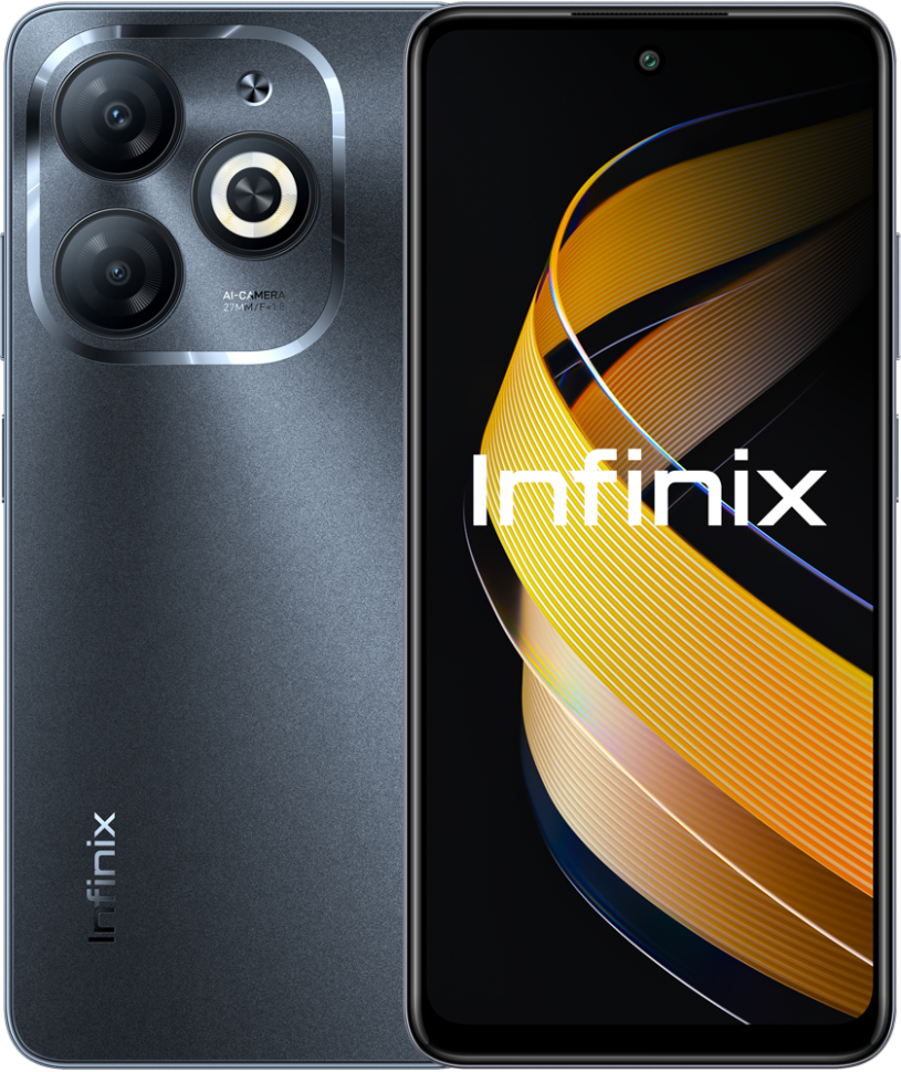 Смартфон Infinix SMART 8 4/128 Гб Черный Смартфон Infinix SMART 8 4/128 Гб Черный