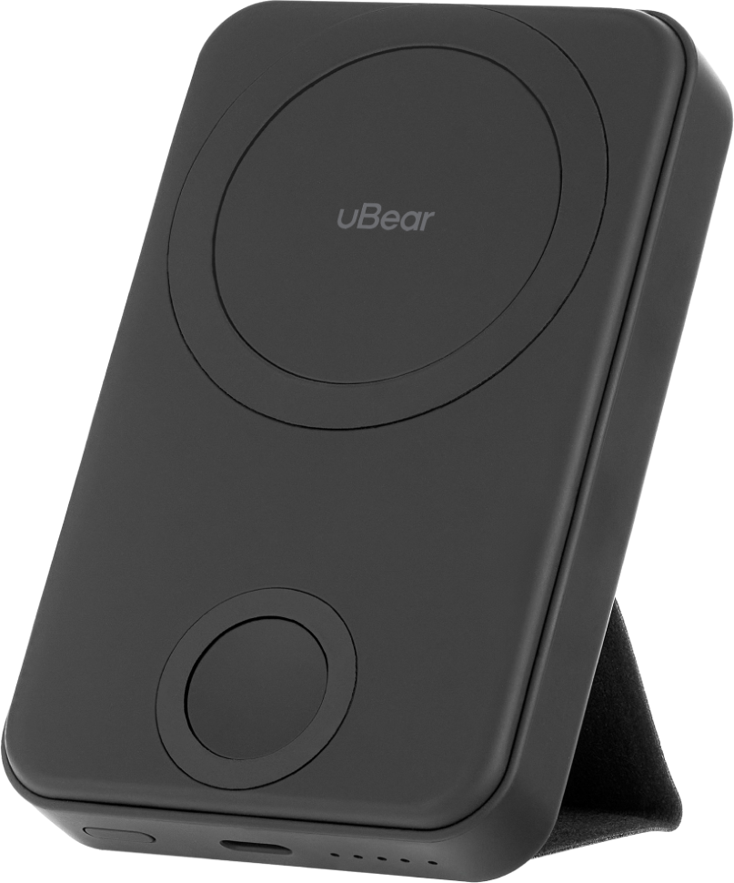 Внешний аккумулятор uBear Range с поддержкой MagSafe 6500 mAh Черный