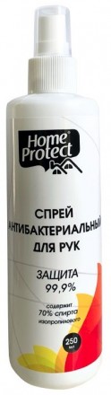 Спрей HomeProtect антибактериальный для рук 250 мл