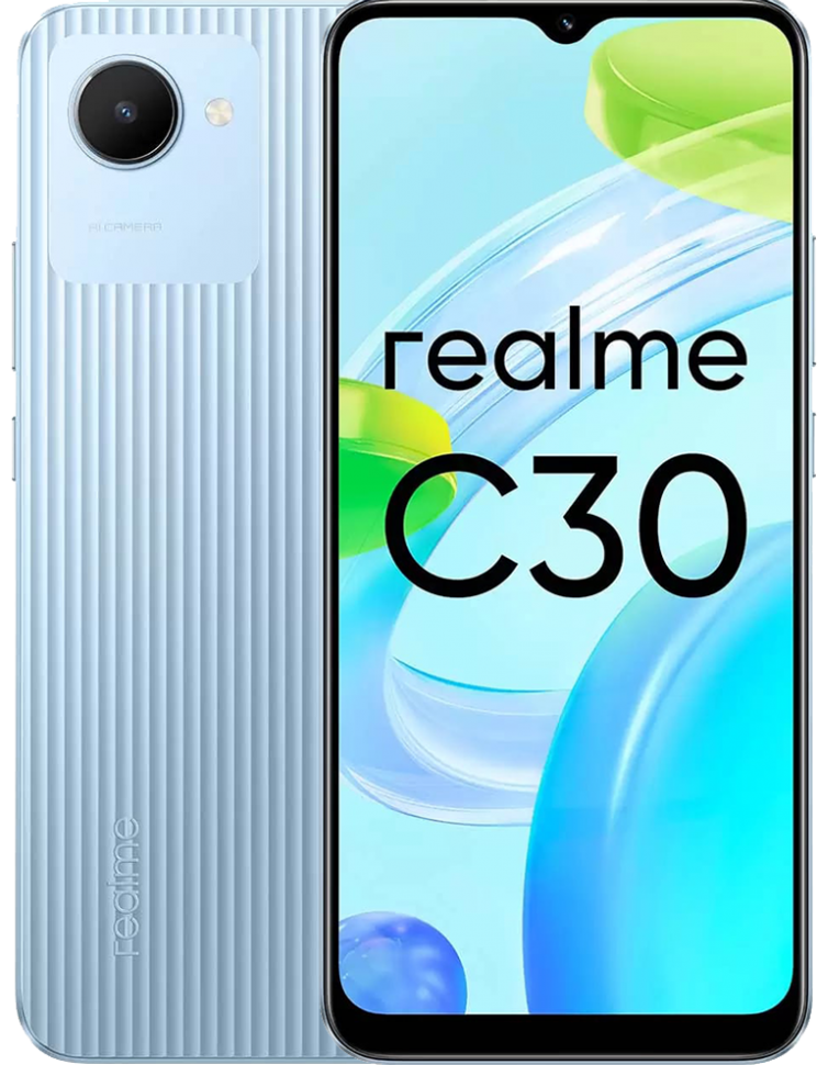 Смартфон realme C30 4/64GB Голубой Смартфон realme C30 4/64GB Голубой