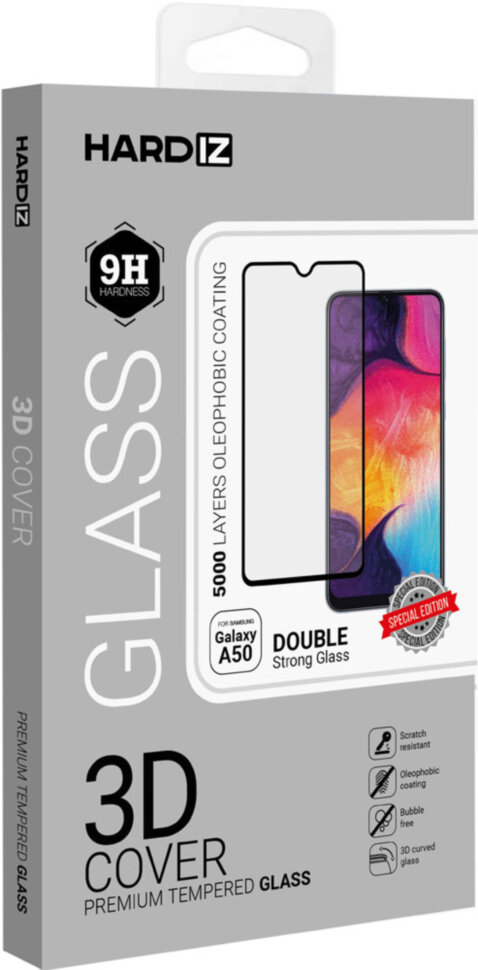 Стекло защитное Hardiz Samsung Galaxy A50 3D Full Glue черная рамка Стекло защитное Hardiz Samsung Galaxy A50 3D Full Glue черная рамка