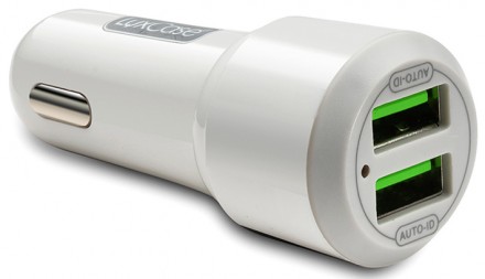 АЗУ LuxCase QY-7UP 2U2 +дата-кабель microUSB 2.4A Grey