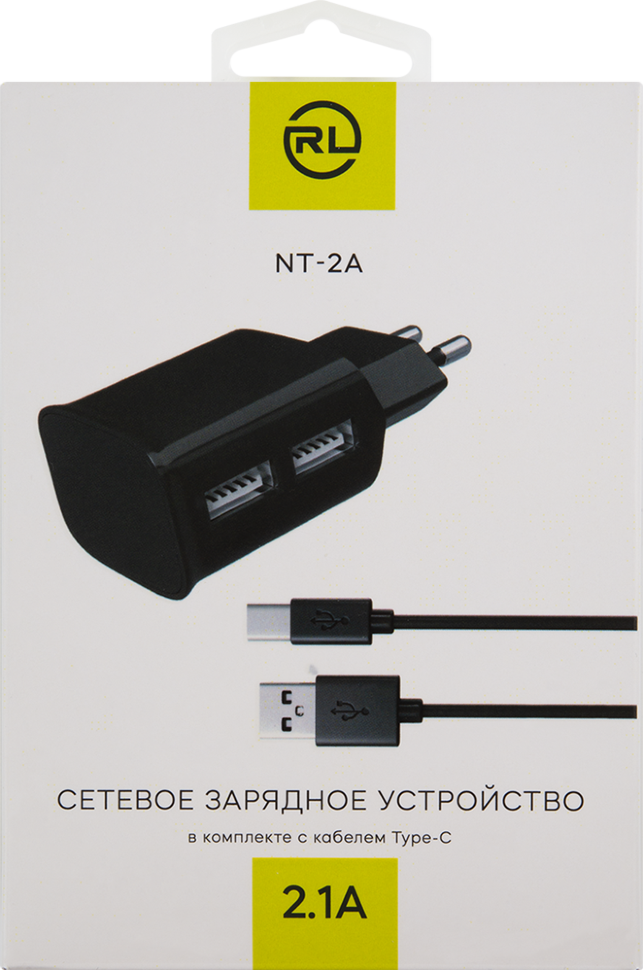 СЗУ RedLine NT-2A 2xUSB 2.1A + дата-кабель RedLine Type-C Black СЗУ RedLine NT-2A 2xUSB 2.1A + дата-кабель RedLine Type-C Black