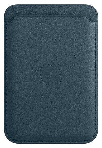 Чехол-бумажник Apple iPhone MagSafe кожаный балтийский синий (MHLQ3ZE/A)