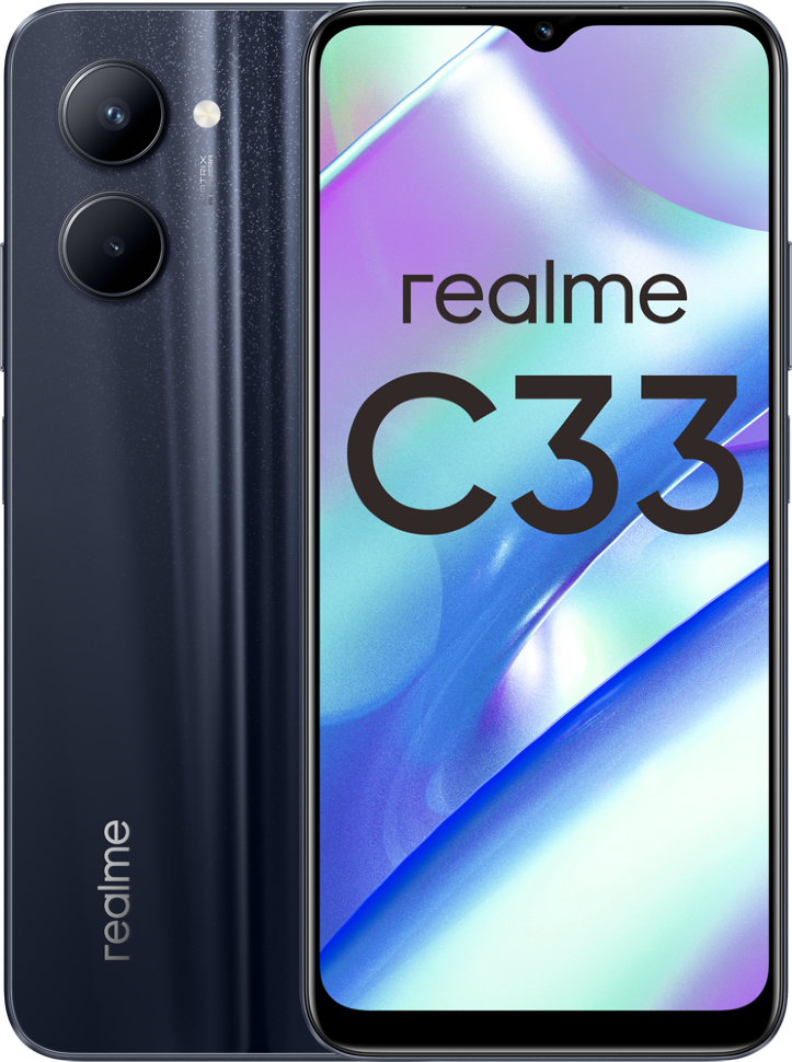 Смартфон realme C33 4/128 Гб Черный Смартфон realme C33 4/128 Гб Черный