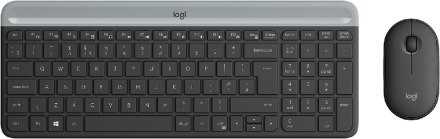 Комплект (клавиатура и мышь) Logitech Slim Wireless Keyboard and Mouse Combo MK470 Graphite