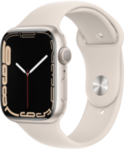 Часы Apple Watch Series 7 GPS 45мм корпус из алюминия сияющая звезда + ремешок Серый (MKN63RU/A)