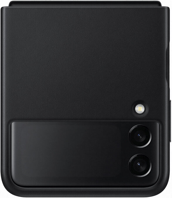 Клип-кейс Samsung Galaxy Z Flip3 Leather Cover Black (EF-VF711LBEGRU) Клип-кейс Samsung Galaxy Z Flip3 Leather Cover Black (EF-VF711LBEGRU)