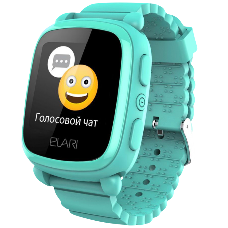 Детские часы Elari KidPhone 2 с GPS трекером Green Детские часы Elari KidPhone 2 с GPS трекером Green