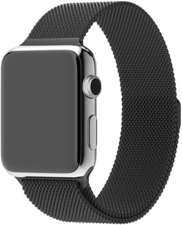 Ремешок для умных часов Krutoff Milanese для Apple Watch 38/40mm Black