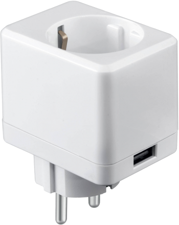 Умная розетка HIPER IoT P09 с USB портом 10А 2500 Вт White