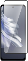 Стекло защитное для TECNO Spark 20 Pro Черная рамка