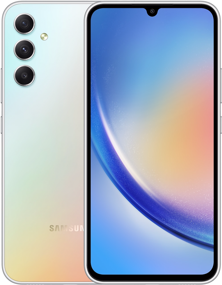 Смартфон Samsung Galaxy A34 8/256Gb 5G Серебристый Смартфон Samsung Galaxy A34 8/256Gb 5G Серебристый