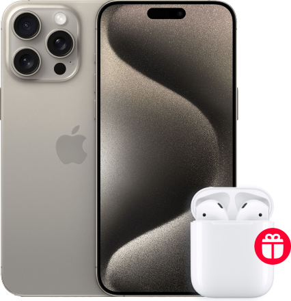 Смартфон Apple iPhone 15 Pro Max 256Gb SIM + SIM Натуральный титан