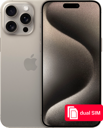 Смартфон Apple iPhone 15 Pro Max 256Gb SIM + SIM Натуральный титан