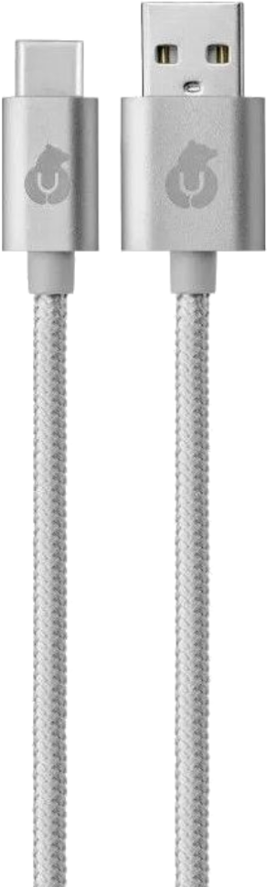 Дата-кабель uBear Cord USB-C-USB-A 1,2 м Серый Дата-кабель uBear Cord USB-C-USB-A 1,2 м Серый