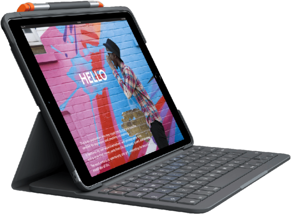Чехол-клавиатура Logitech Slim Folio for iPad 7th generation Graphite Чехол-клавиатура Logitech Slim Folio for iPad 7th generation Graphite