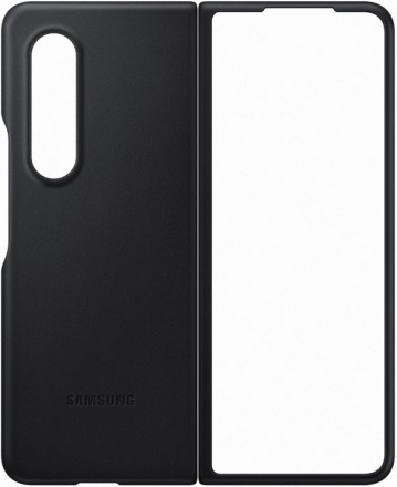 Клип-кейс Samsung Galaxy Z Fold3 Flip Cover кожаный Black (EF-VF926LBEGRU)
