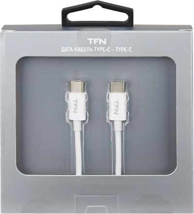 Дата-кабель TFN Type-C-Type-C 60W Белый