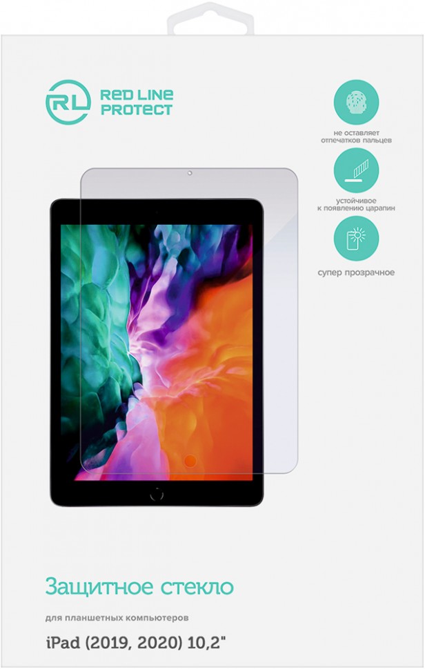 Стекло защитное RedLine Apple iPad 10.2" прозрачное