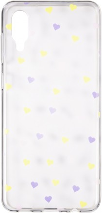 Клип-кейс RedLine Samsung Galaxy A02 принт Сердечки 01