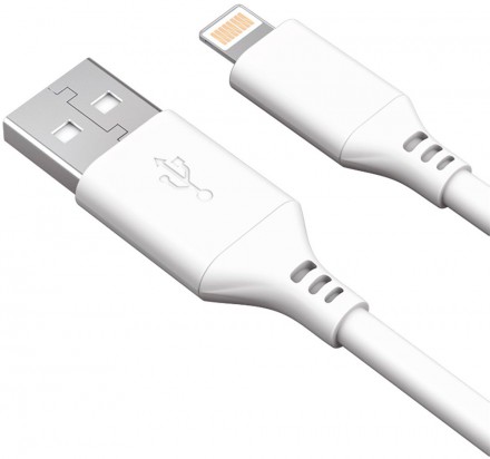 Дата-кабель Akai CE-611W USB-A - Lightning Apple 1м White