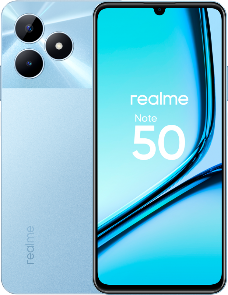 Смартфон realme Note 50 4/128 Гб Голубой Смартфон realme Note 50 4/128 Гб Голубой