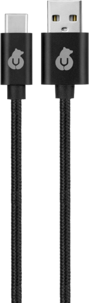 Дата-кабель uBear Cord USB-C-USB-A 1,2 м Черный Дата-кабель uBear Cord USB-C-USB-A 1,2 м Черный