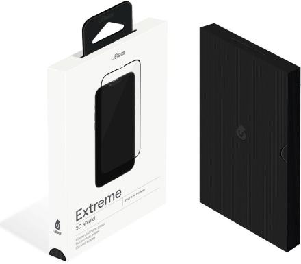 Стекло защитное uBear Extreme 3D Shield для iPhone 14 Pro Max Черная рамка (GL144BL03A3D67P-I22)