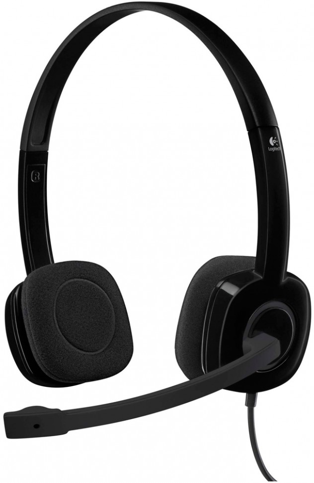 Наушники с микрофоном Logitech Stereo Headset H151 компьютерные Black