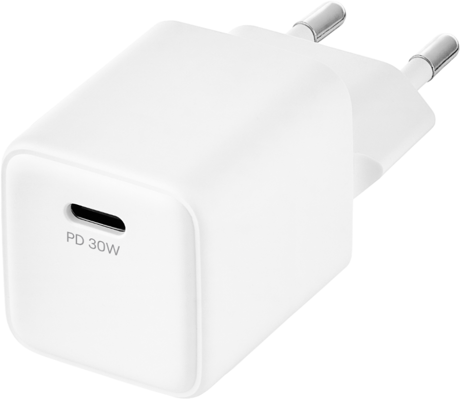 СЗУ uBear Bridge USB-C 30 Вт GaN Super Fast Charging Белое СЗУ uBear Bridge USB-C 30 Вт GaN Super Fast Charging Белое