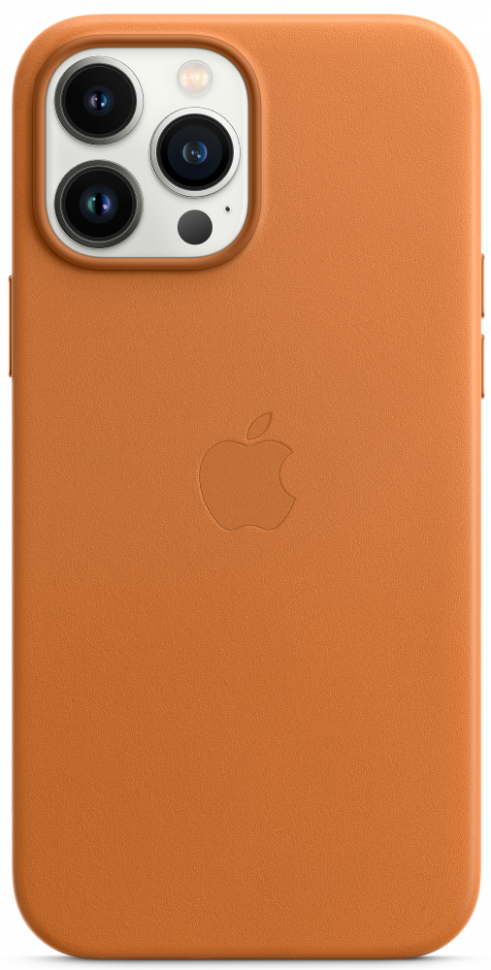 Клип-кейс Apple iPhone 13 Pro Max MagSafe кожаный Золотистая охра (MM1L3ZE/A)