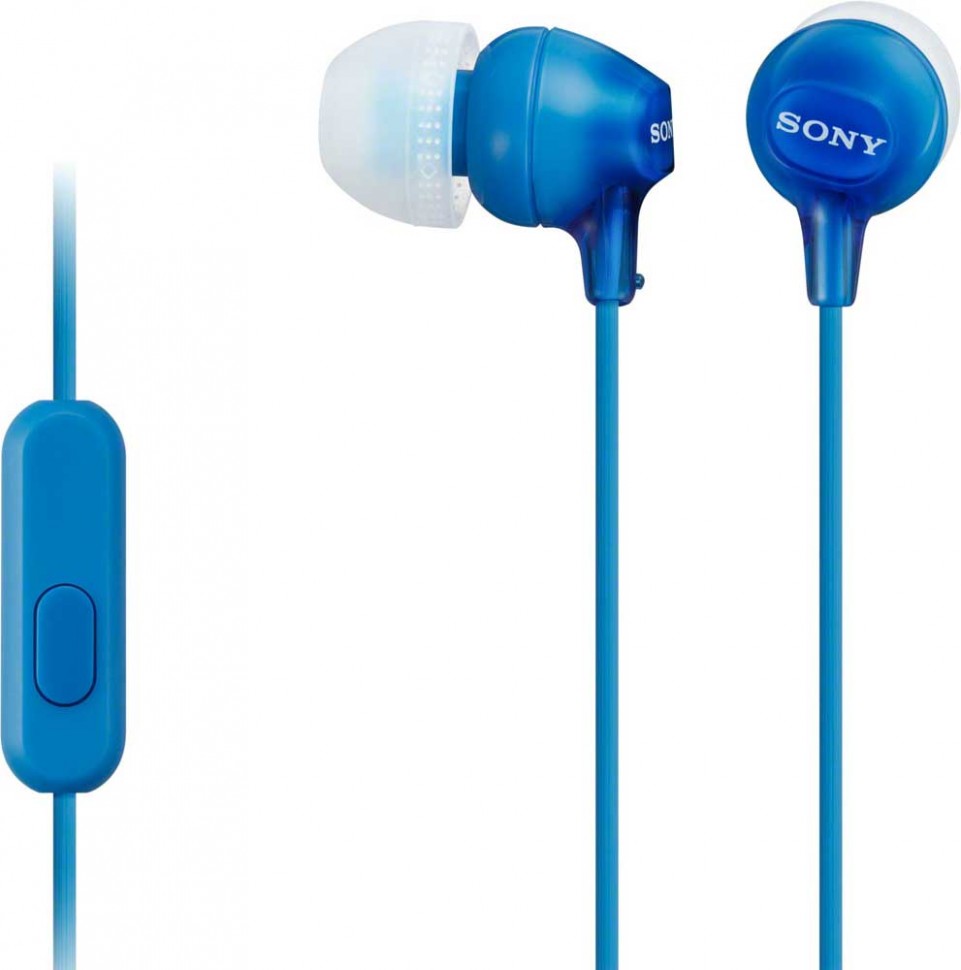 Наушники с микрофоном Sony MDR-EX14AP Blue