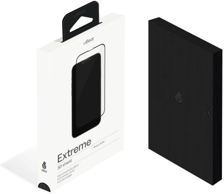 Стекло защитное uBear Extreme 3D Shield для iPhone 14 Pro Черная рамка (GL142BL03A3D61P-I22)