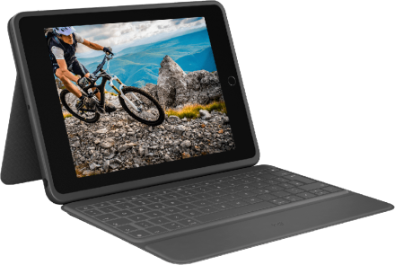 Чехол-клавиатура Logitech Rugged Folio for iPad 7th generation Graphite