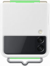 Клип-кейс Samsung Galaxy Z Flip3 Silicone Cover с ремнем White (EF-GF711TWEGRU)