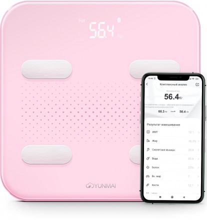 Умные весы Yunmai S Pink