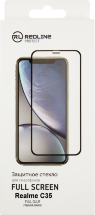 Стекло защитное RedLine для Realme C35 Черная рамка